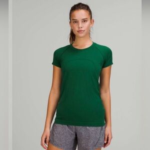 NWT Lululemon Swiftly Tech Short Sleeve Shirt 2.0 Cascadia Green Size 4